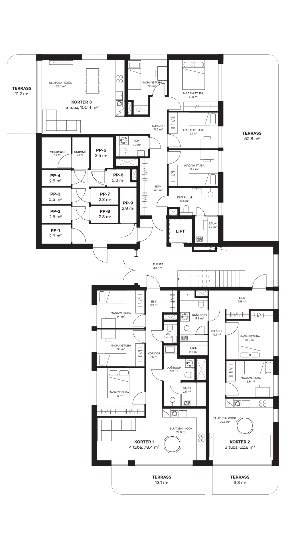 Villa 2 – korrus 1 – Telefon